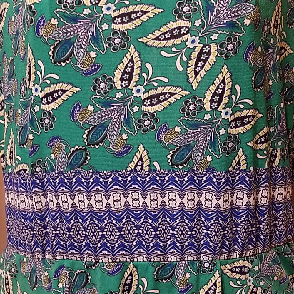 Gorgeous, Comfy, Teal and Blue Paisley Sun dress